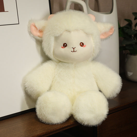 Fluffy Animal Plush Toys – Soft Stuffed Elephant, Lamb & Polar Bear Dolls for Kids and Decor